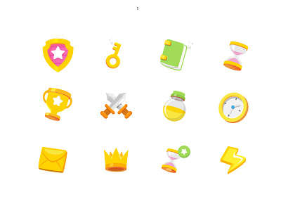 Icon Set 2.0 game game app game art games gaming iconography icons icons design icons pack icons set pop victory yellow