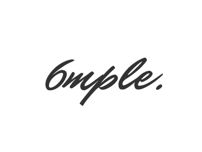 New logo 6mple logo simple