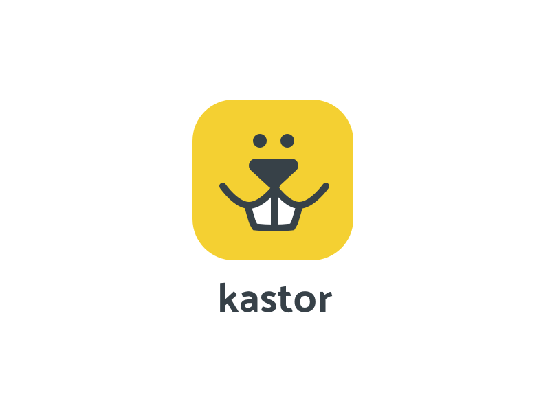 Kastor Logo castor changelog saas app illustration flat beaver icon logo kastor