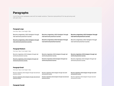 Typography system - WCAG compliance