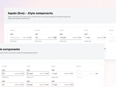 Inputs system - WCAG compliance accessibility design ui ux