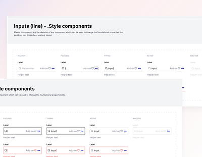 Inputs system - WCAG compliance accessibility design ui ux