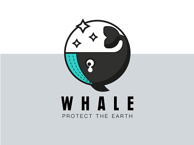 Environmental protection logo branding design earth environmental protection logo icon illustration logo the whale