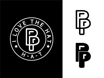 Bp letters logo b badge branding clothing hat icon illustration logo p 圆形 字母 徽章