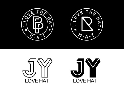 A group of letters logo branding design icon illustration logo trend of the logo 字母logo 帽子logo 徽章 插画 服装 潮牌