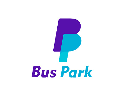 Bus park b branding bus park logo design icon illustration logo p park 停车场 公共交通