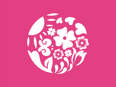 The flower logo branding design flower illustration logo the flower logo 生态 生活 美好 自然