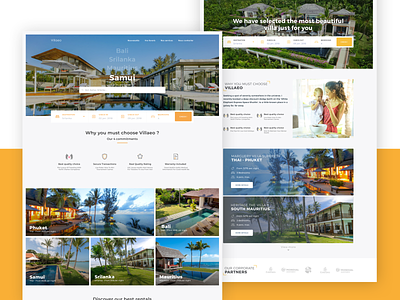 Villaeo Landing Page creative design home interface landing page travel ui ux villa web webdesign