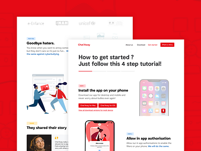 Chat'Away - Get Started Landing Page