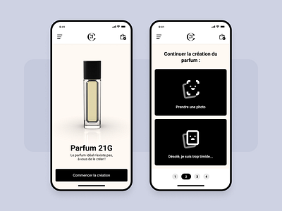 Perfume app - Quiz creation
