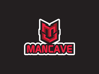 Mancave Gaming Logo branding cave design gaming logo icon identity illustration logo logofoloio logomark man mancave symbol