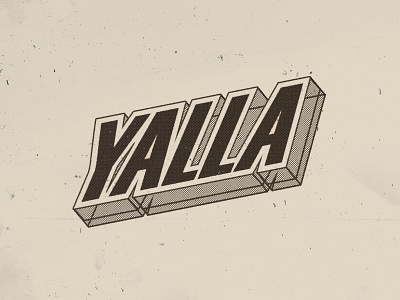 Yalla arab arabic typo branding design illustration text type typo typography yalla