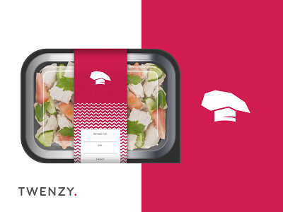 Twenzy Logo Branding branding delivery design food food pack icon identity illustration logo logo mark logo symbol packaging symbol twenzy