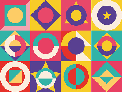 Geometric Shape Pattern angles branding color design geometric icon identity illustration pattern symbol vector