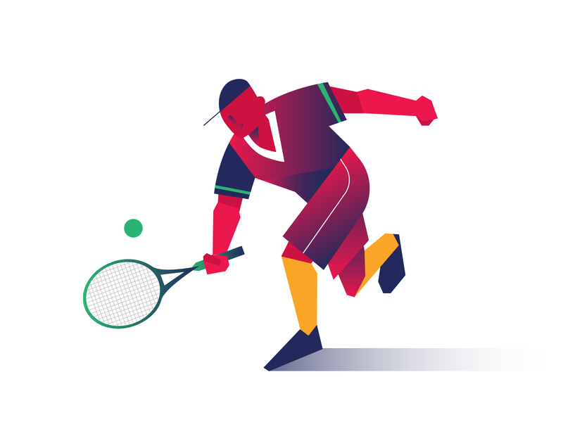 Tennis player branding character design geometric geometric illustration glass graphic design illustration match office branding office design player sport sport illustration sports sports branding tennis tennis ball tennis player