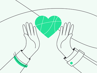 Nonprofit Organisation NPO character charity clean design donation graphic design heart illustration line lineart lines love minimal minimalist non profit nonprofit npo simple simplicity website