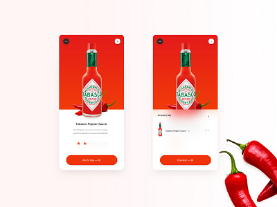 Red Hot product page concept app clean design flat gradient minimal ui ux website