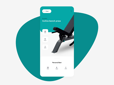 Personal Best - Exercise Tracker app app concept blob clean daily design exercise gym minimal ui ux