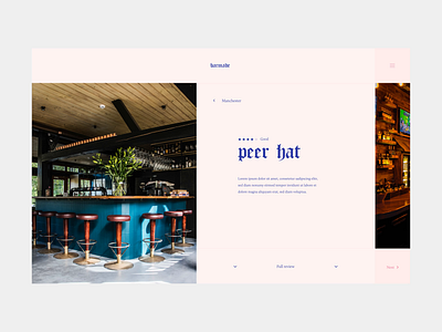 Barmade - Bar Reviews app clean colour concept design drink food minimal review type ui ux website