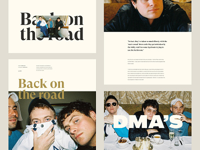 DMA's Article page - Blog post article blog clean colour design minimal page photograhy type typography ui ux web website