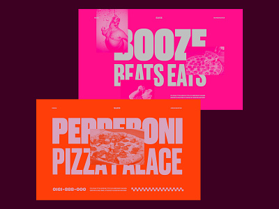 SLICE - PEPPERONI PIZZA PALACE branding clean colour concept design fast food flat food menu minimal photograhy pizza type typography ui ux website