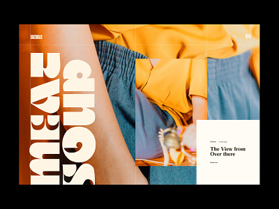 Meat Soup - Summer time edition big blog branding chunky clean colour concept design editorial fashion flat minimal retro type typography ui ux vintage web website