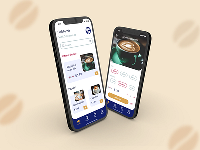 Mobile app for coffee house app app for coffee house catalog catalog app coffee coffee house mobile mobile app ui ui design