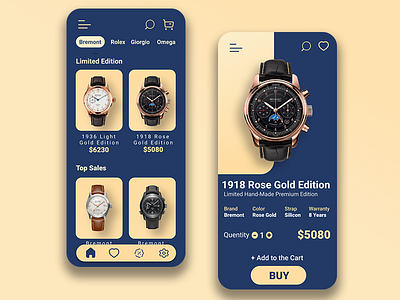 Limited Edition Watch App app design daily inspiration icon ui ui design ui designer ux ux design uxuidesign web design