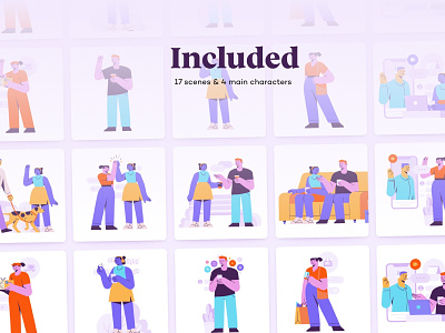 Buddis - Social E-commerce & Lifestyle Illustration Kit