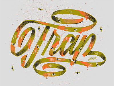 Trap - Typetober Lettering Illustration
