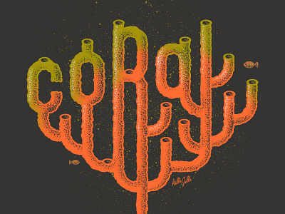 Coral - Typetober Lettering Illustration