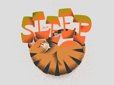 Sleep - Typetober Lettering Illustration