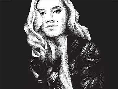 Rita Ray T-shirt Portrait Monochrome