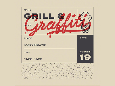 Grill & Graffiti label bbq event facebook graffiti grill meat post visual