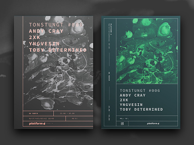 Plaform 4 Identity posters a4 behancer creative cultural dark development editorial electronica experimental glitch grid identity layout mockup music poster print system texture venue