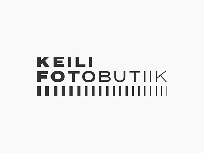 Keili Fotobutiik Identity Logotype block boutique customtype fading frames graphic identity keilifotobutiik logo logodesign logotype memories motion photo photographer photography shop type typeface wide