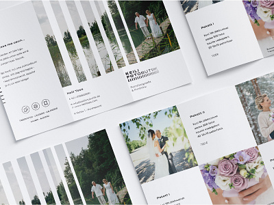 Keili Fotobutiik Identity brochure a4 branding brochure layout logo mockup photography photos print stripes system trifold wedding