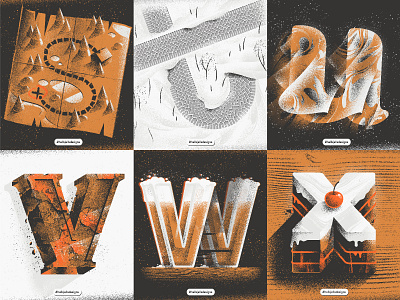 Personal Typetober Illustrations 2019 vol4 36daysoftype composition dailylettering dailytype everydaydesign grainy hellsjells illustration inktober layout letter letter design letters lowercase noise sword texture type typetober typetreatment