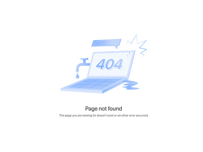 404 - Page not found 404 error illustration illustrator ui