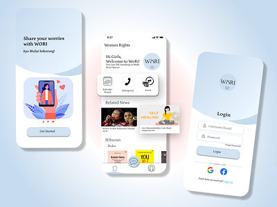 Women Right App Design