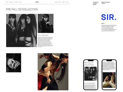 SIR. Website Redesign Concept