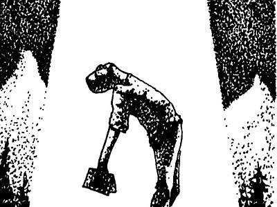 Abducted alien bw dotwork et illustration pointillism ufo