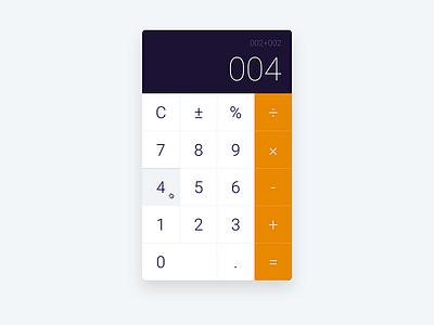 Calculator Mockup DailyUI004 calculator dailyui004