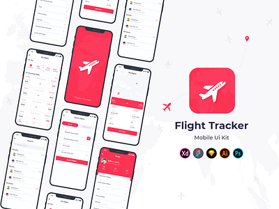Designit_aks app design flight tracker graphic design icon design uiux designer web design