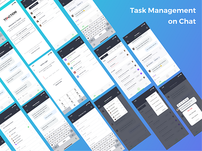 Task Management iOS application app chat dashboard design ios task management ui ux