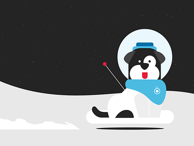 Space Pup illustration space