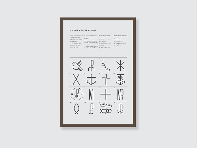 Symbols of the Catacombs Poster