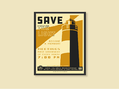 WPA Save the Light Poster