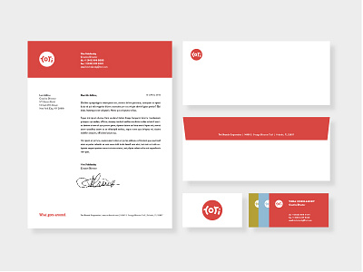 Tupperware Rebrand Letterhead