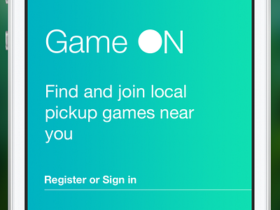 Game On Intro app ios7 network social sports